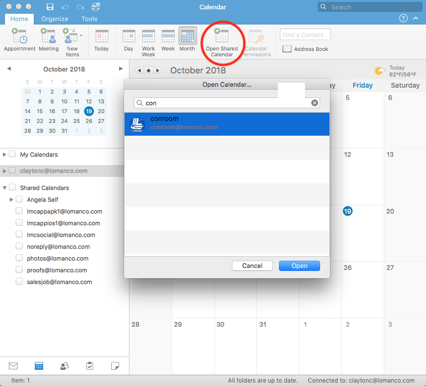 Add Shared Calendar To Outlook Mac Daxhome