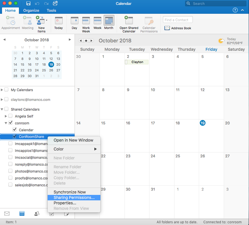 Sharing Windows Outlook Calendars With Outlook On Mac Clayton Cavaness
